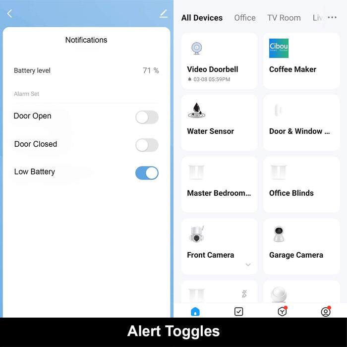 Smart WiFi Door and Window Sensor