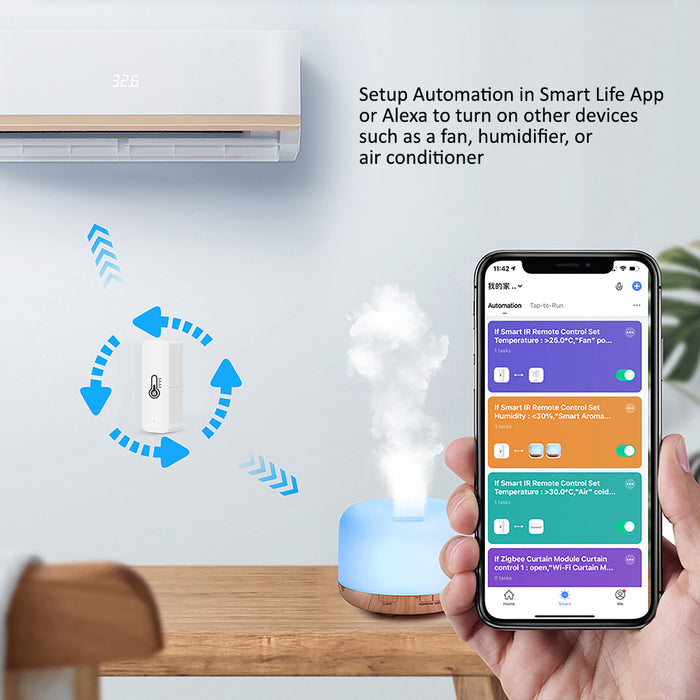 WiFi Temperature & Humidity Sensor (Square)