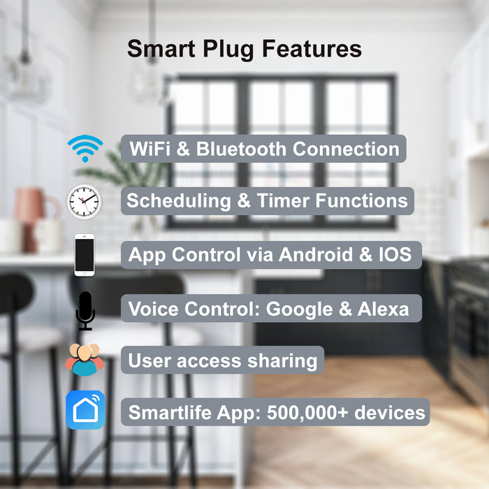 WiFi Smart Plug (4-pack)