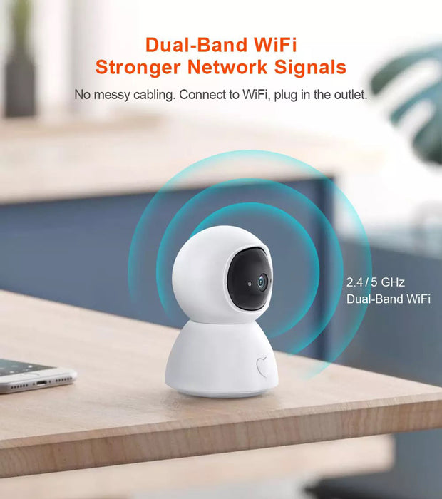 Smart WiFi Camera, 2K HD Video, 32GB Memory Card included