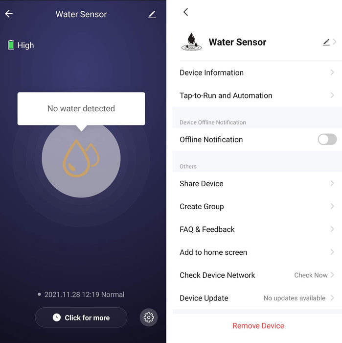 Smart WiFi Water Sensor (2-pack)