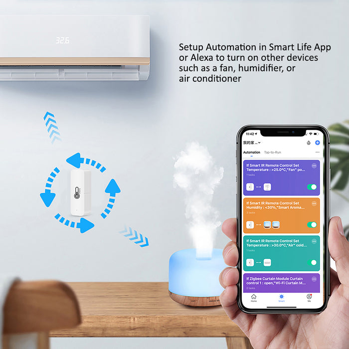 WiFi Temperature & Humidity Sensor (2 Pack)