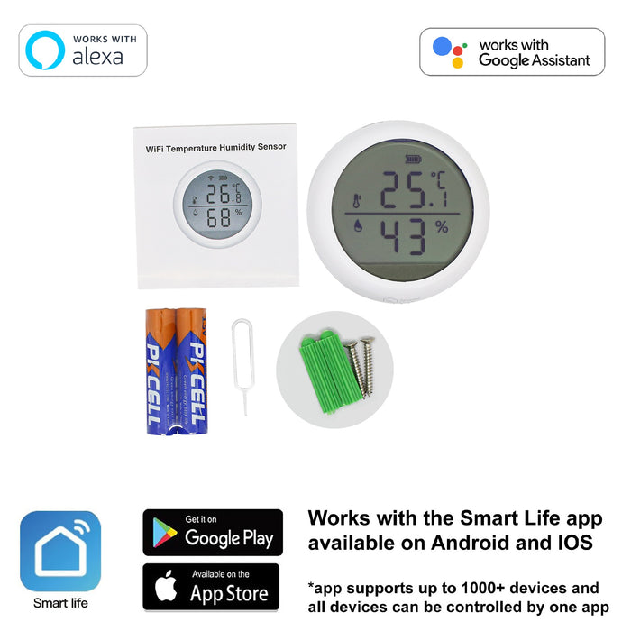 WiFi Temperature & Humidity Sensor (Round)