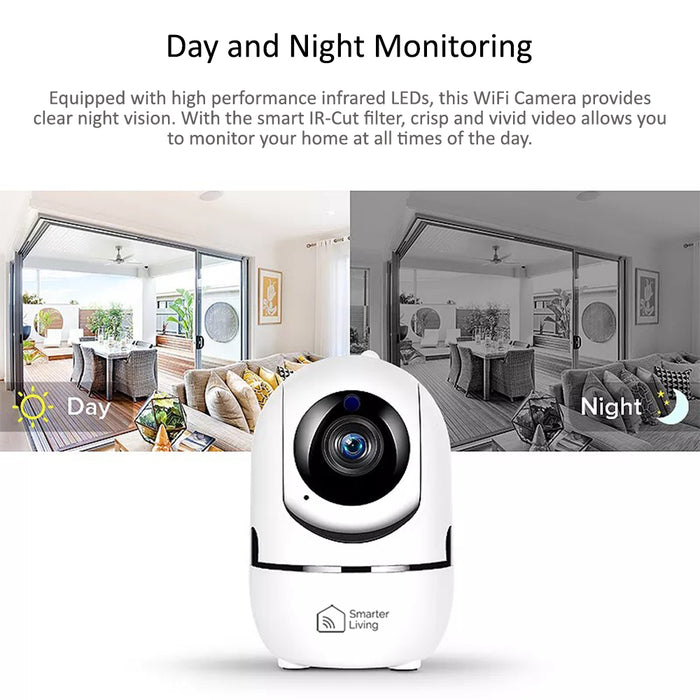 Smart WiFi Camera - 1080p HD Video plus 32GB Memory Card included
