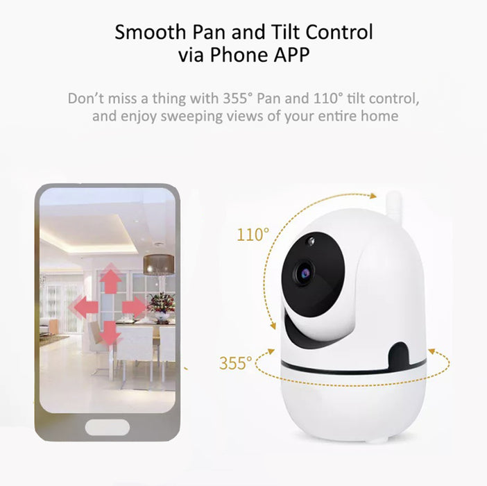 Smart WiFi Camera - 1080p HD Video plus 32GB Memory Card included