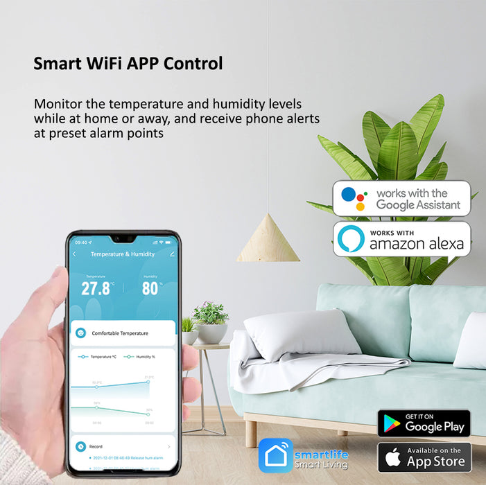 WiFi Temperature & Humidity Sensor (2 Pack)