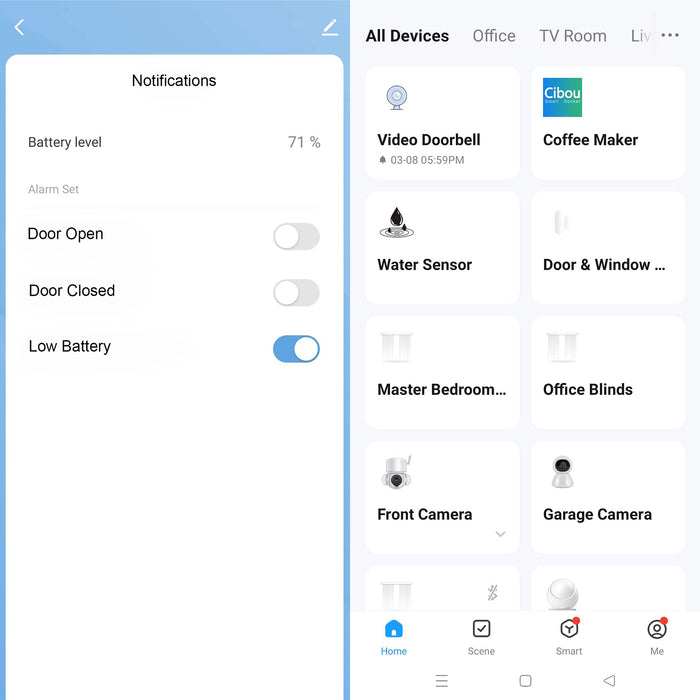 Smart WiFi Door and Window Sensor