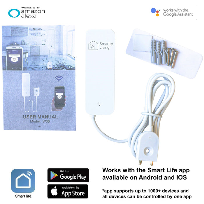 Smart WiFi Water Sensor (2-pack)