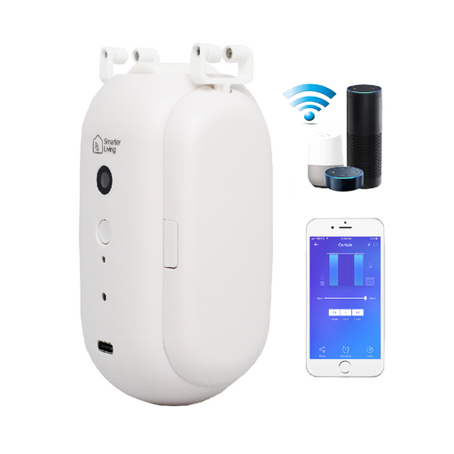 Smarter Living - Sensor inteligente de temperatura y humedad WiFi (paquete  de 2), no requiere concentrador, funciona con pilas, alertas telefónicas